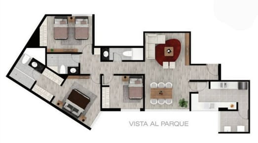 DEPARTAMENTO EN PREVENTA FRENTE A PARQUE – URB. QUINTA SAMAY