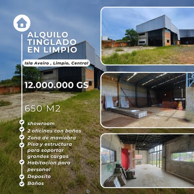 ALQUILO TINGLADO EN LIMPIO 