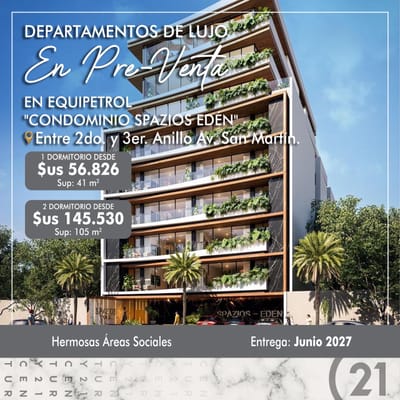 DEPARTAMENTOS EN PREVENTA EQUIPETROL
