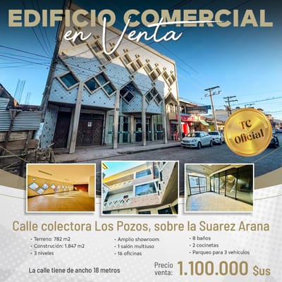 Edificio Comercial en Venta – Zona Los Pozos 