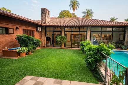 Casa en planta baja terreno 1.587 m² con piscina y jardín – USD 980.000