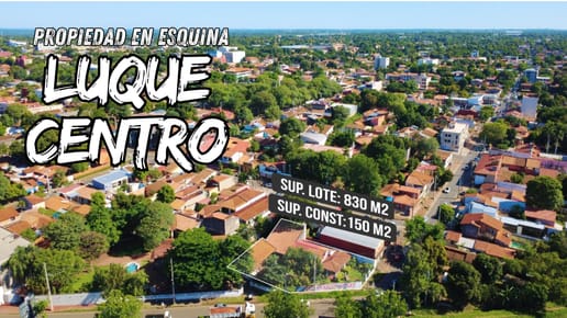 Terreno en esquina Centro de Luque