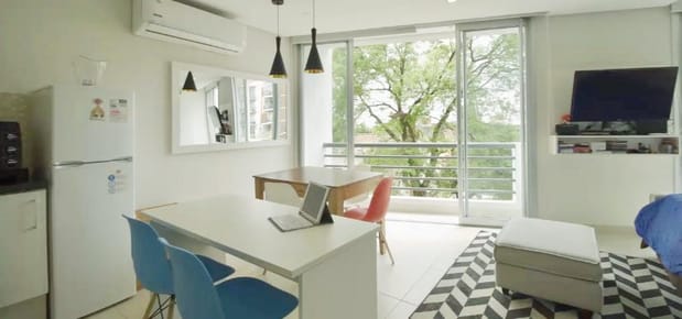 VENTA  monoambiente amoblado con cochera en Barrio Las Mercedes!! 