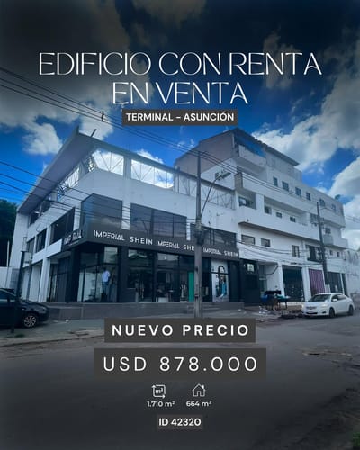 VENDO EDIFICIO CON RENTA ACTIVA SOBRE AVENIDA REPUBLICA ARGENTINA