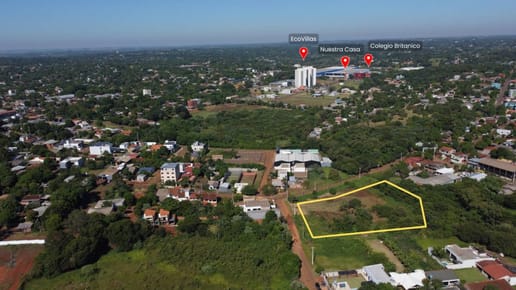 vendo Terreno de 5.827 m² en Barrio Amambay Zona estratégica de Ciudad del este 