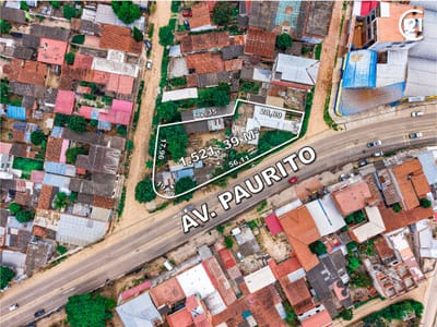 TERRENO COMERCIAL SOBRE AV. PAURITO DE CALLE A CALLE 56 M DE FRENTE 