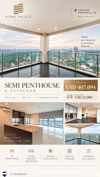 SEMIPENTHOUSE-DEPARTAMENTO-VENTA-MANORA-ASUNCION