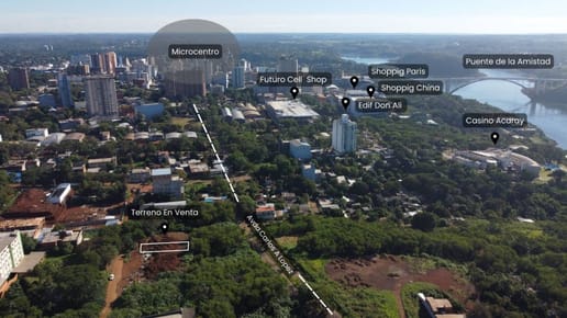 VENDO TERRENO EN CIUDAD DEL ESTE CENTRO A PASOS DEL FUTURO EDIFICIO ATLANTIS 