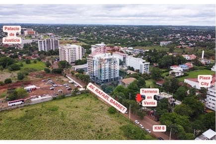 TERRENO EN EL NUEVO CORAZON DE CIUDAD DEL ESTE. KM 8