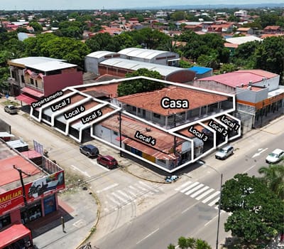 Casa con 7 Locales en Venta Doble Vía La Guardia
