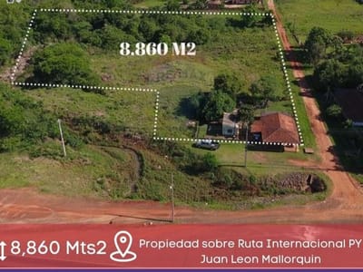 VENDO AMPLIA PROPIEDAD EN J.L. MALLORQUIN - ALTO PARANA