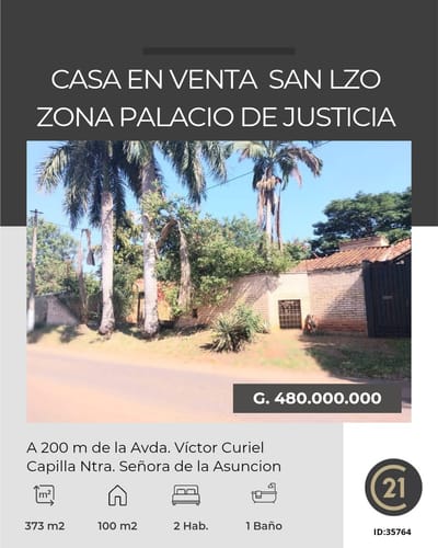VENDO CASA EN SAN LORENZO 