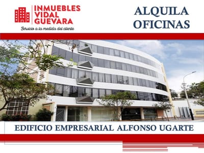 ALQUILER DE OFICINA IMPLEMENTADA 92.50 M2 EDIFICIO ALFONSO UGARTE - MIRAFLORES