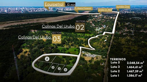 TERRENOS EN VENTA EN COLINAS 3 - URUBO