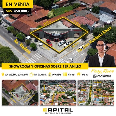 LOCAL COMERCIAL Y OFICINAS EN VENTA SOBRE 1ER ANILLO