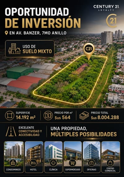 Oportunidad De Inversión En Av. Banzer, 7mo Anillo