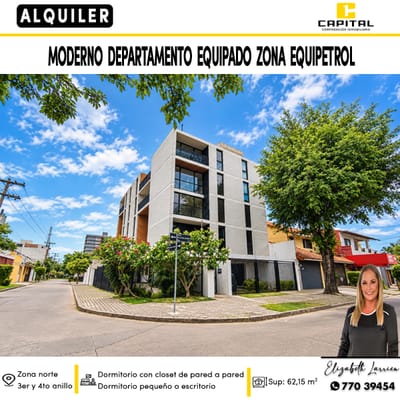 Departamento en alquiler zona Equipetrol