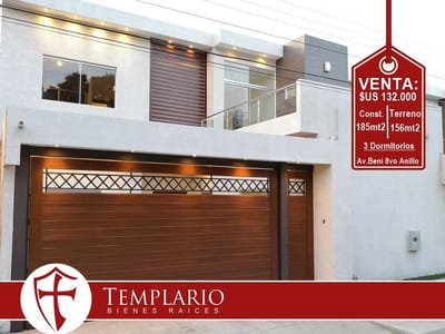 Av. Beni 8vo Anillo Hermosa Casa a Estrenar