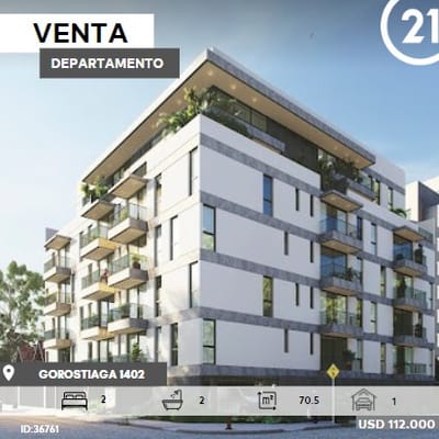 En venta!  Departamento en Edificio Home Ycua Sati