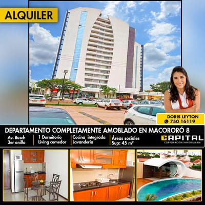 EDIFICIO MACORORO 8 DPTO EN ALQUILER