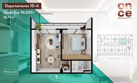 Invierte en Edificio HH Once Equipetrol 