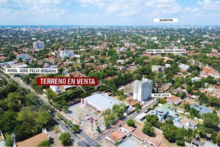 Terreno Premium para Desarrollo Inmobiliario sobre Avda. Félix Bogado