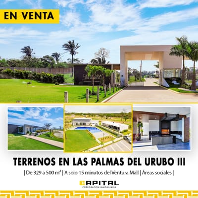 TERRENOS EN VENTA EN CONDOMINIO LAS PALMAS DEL URUBO III