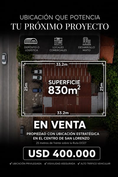 EN VENTA – PROPIEDAD EN EL CENTRO DE SAN LORENZO