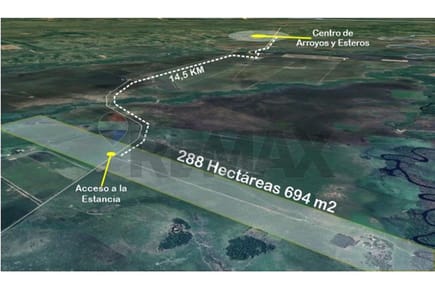 VENDO ESTANCIA EN ARROYOS Y ESTEROS 288 HECTAREAS