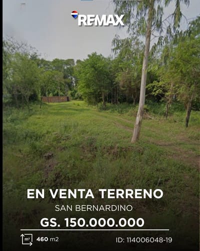 TERRENO SAN BERNARDINO A PASOS DE PUERTA DE LAGO