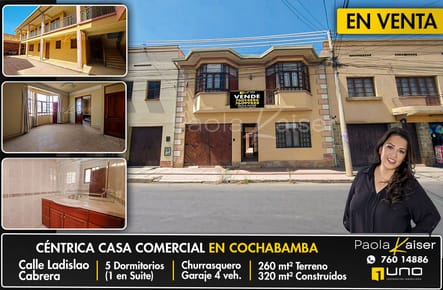 Céntrica casa en venta en Cochabamba