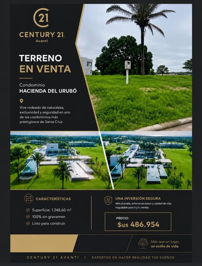 TERRENO EN VENTA - LA HACIENDA DEL URUBO 