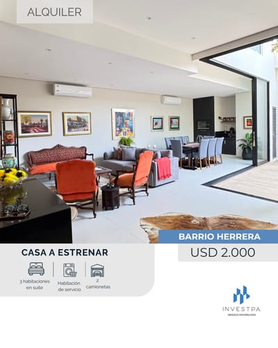  Hermosa casa de 3 habitaciones  en Barrio Herrera