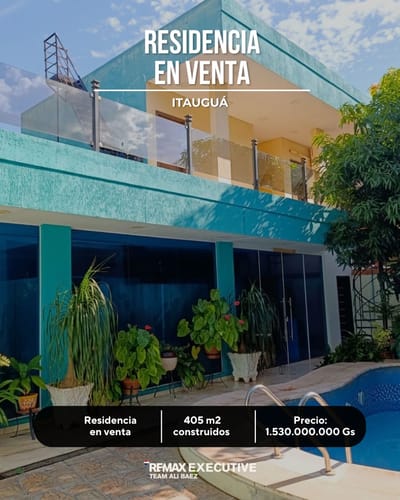 Residencia con piscina en ubicación estratégica de Itauguá