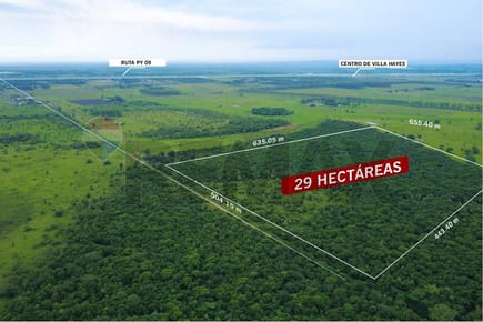 VENDO 29 HECTAREAS EN VILLA HAYES
