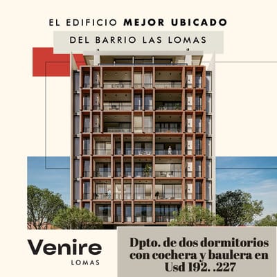 Ultimo Departamento En El Edificio Venire Lomas