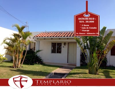 Casa en Anticretico Condominio Cerrado