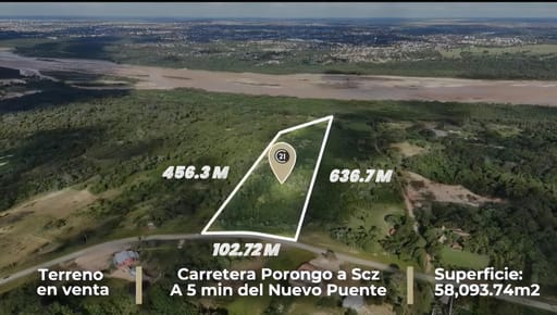 TERRENO EN VENTA - CARRETERA PORONGO 