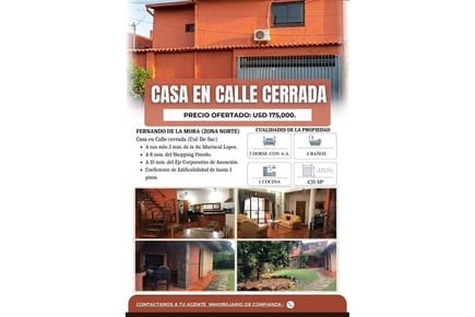 Casa en calle cerrada. Fernando de la mora, Laguna Grande 