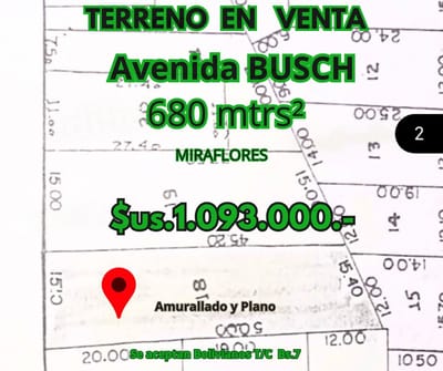 AV. BUSCH TERRENO EN VENTA
