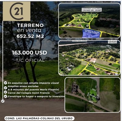 Al Tipo De Cambio Oficial | Terreno en Colinas del Urubó