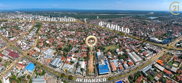TERRENO EN VENTA SOBRE AV. BANZER 3ER  Y 4TO ANILLO 