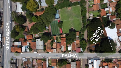 Alquilo amplio terreno en esquina - A 100 mts. de Acceso Sur