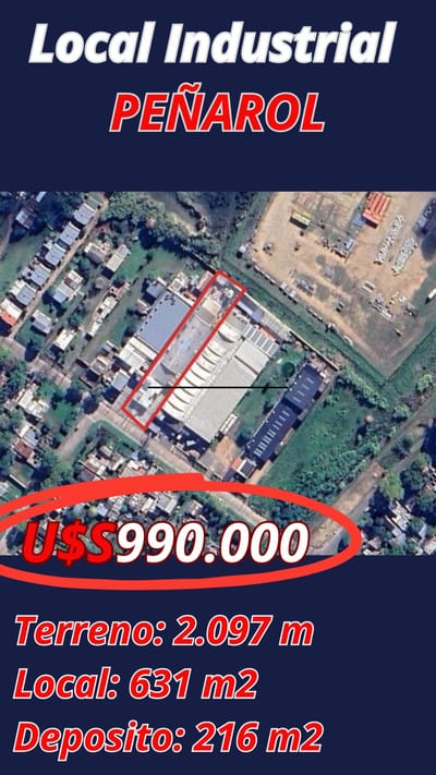 Exclusivo Complejo Industrial Peñarol: Terreno de 2.097 m² con 831 m² de Locales y Depósitos de Alta Rentabilidad