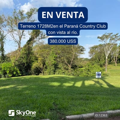 VENDO terreno en Paraná Country - 1728 m2
