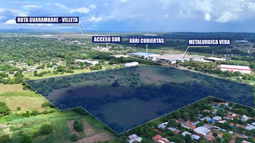 Terreno industrial de 16,14 HA sobre acceso sur - Ypané.