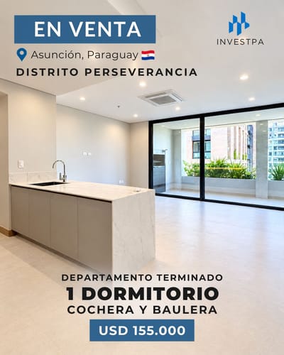 A Estrenar Amplio Departamento de un 1 Departamento en Perseverancia 