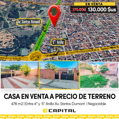 ZONA AV SANTOS DUMONT CASA A PRECIO DE TERRENO