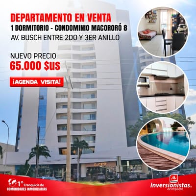 DEPARTAMENTO DE 1 DORMITORIO EN VENTA 