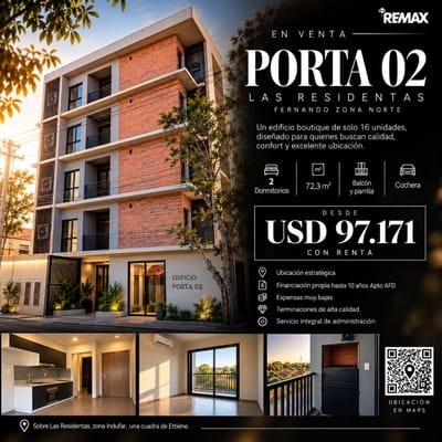 Dpto De 2 Dorm Porta II. Fernando Norte RC